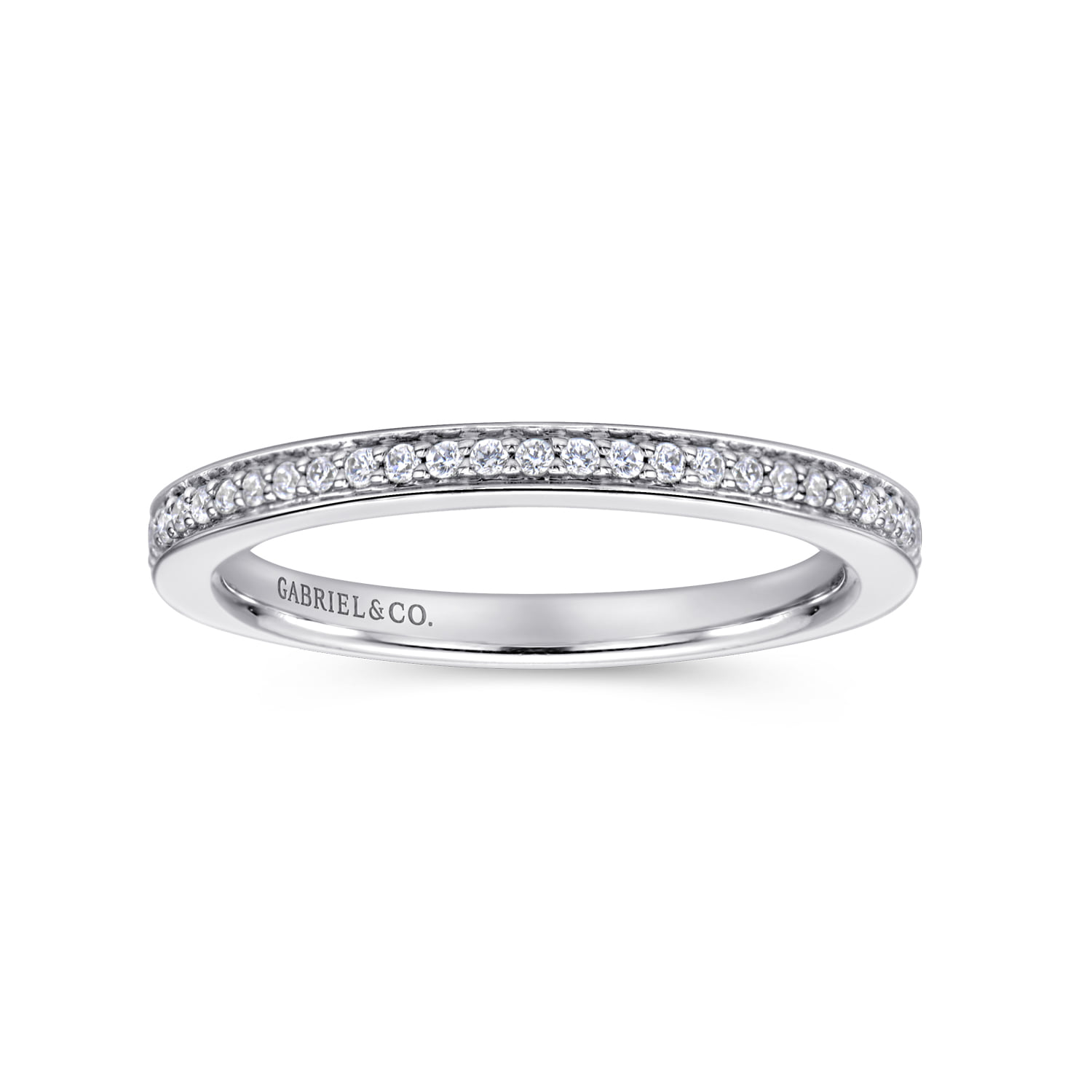 Matching Wedding Band in 14K White Gold, photograph 5