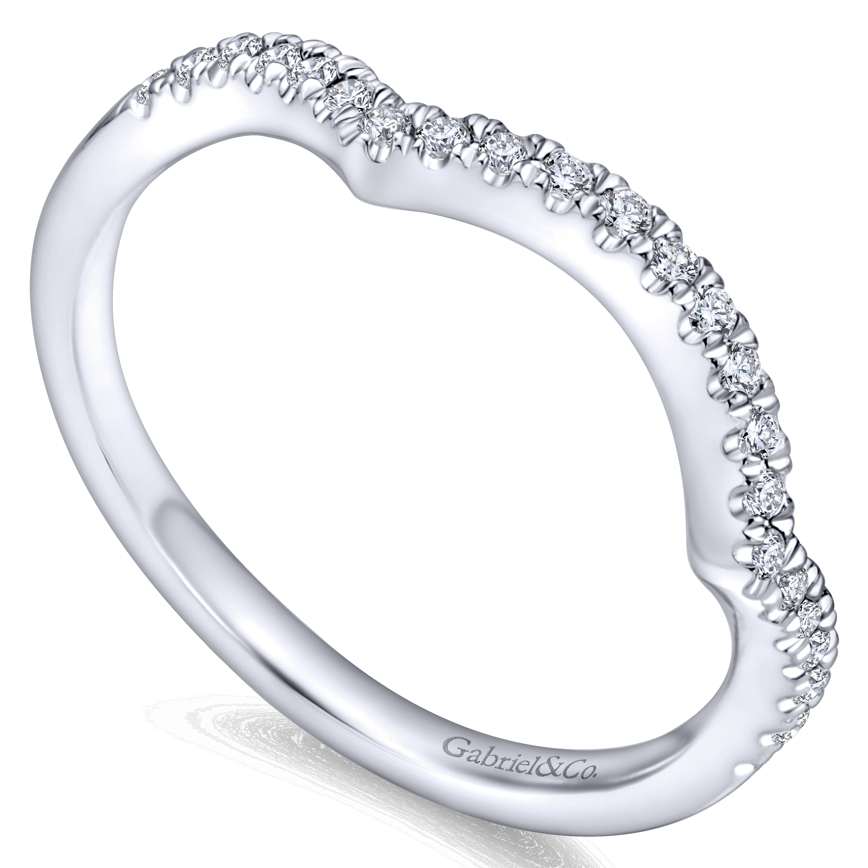 Matching Wedding Band in 14K White Gold, photograph 3