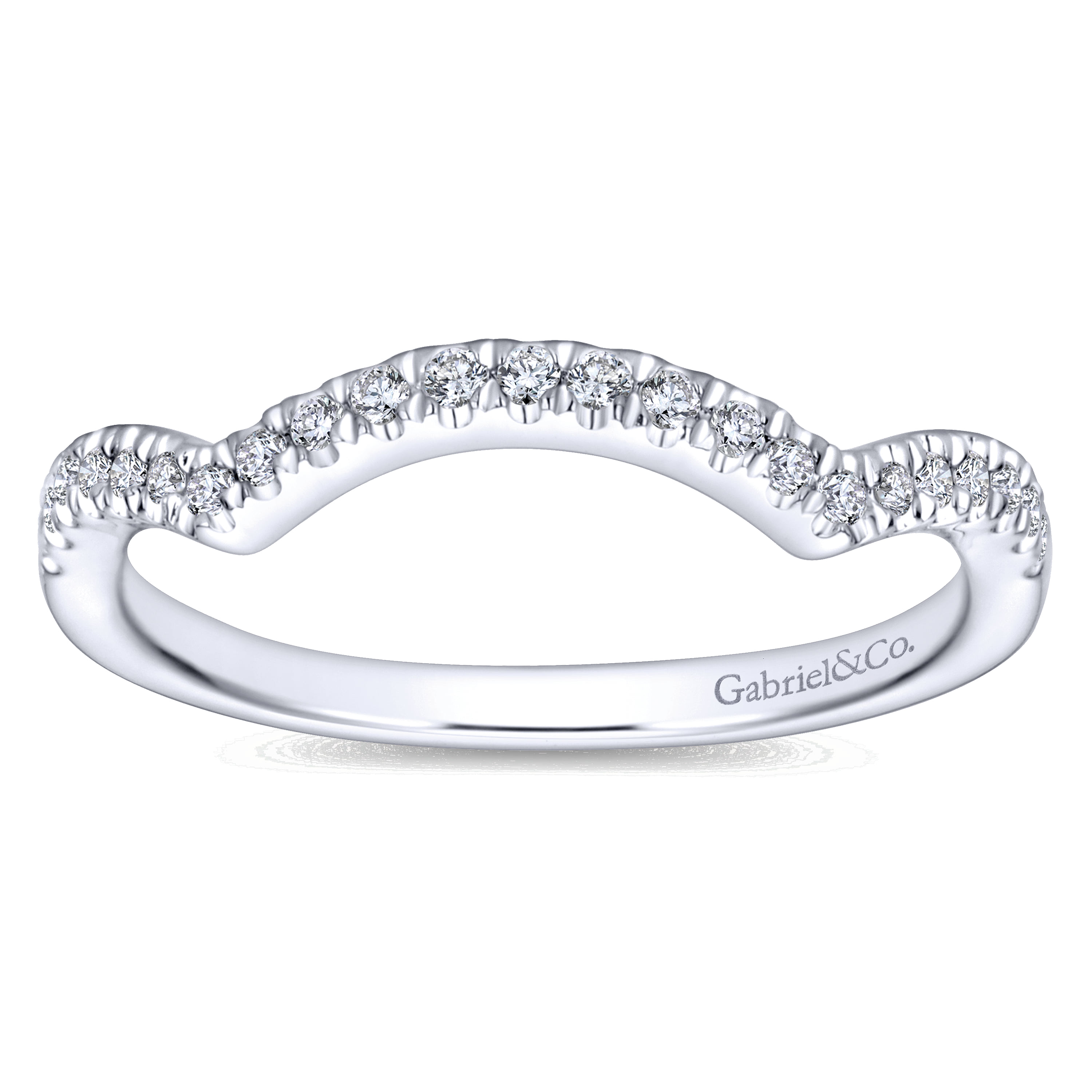 Matching Wedding Band in 14K White Gold, photograph 5