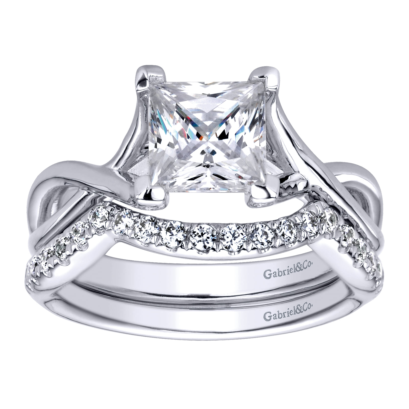 Matching Wedding Band in 14K White Gold, photograph 4