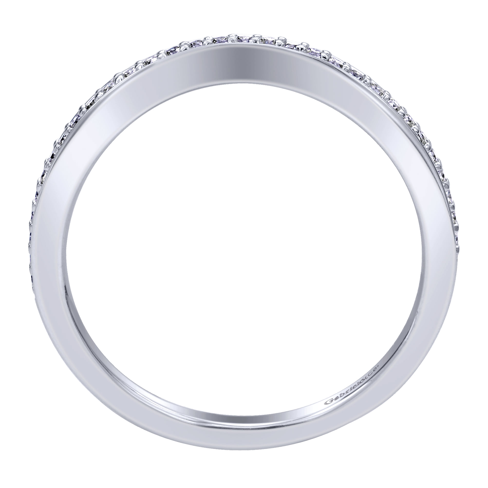 Matching Wedding Band in 14K White Gold, photograph 2