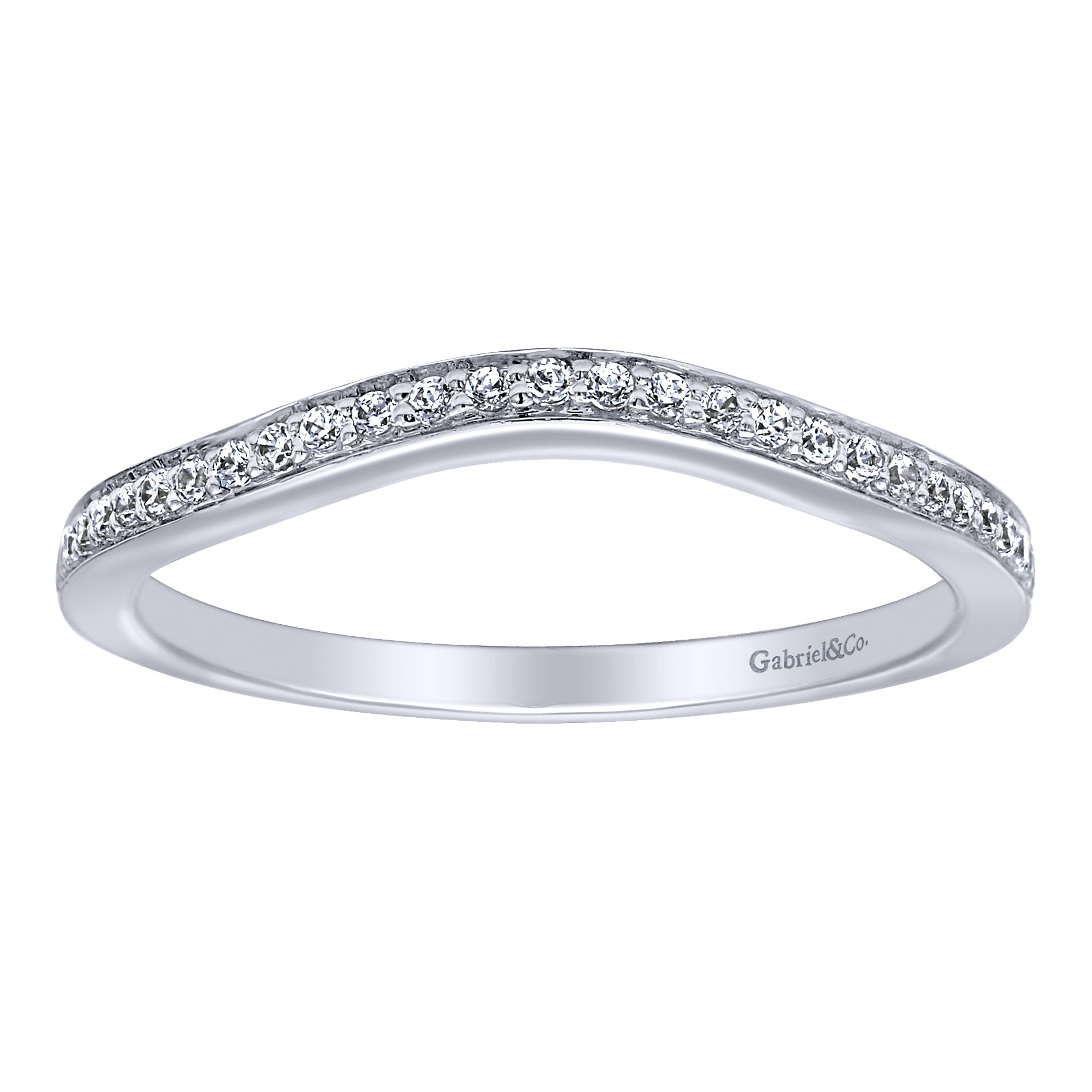 Matching Wedding Band in 14K White Gold, photograph 4