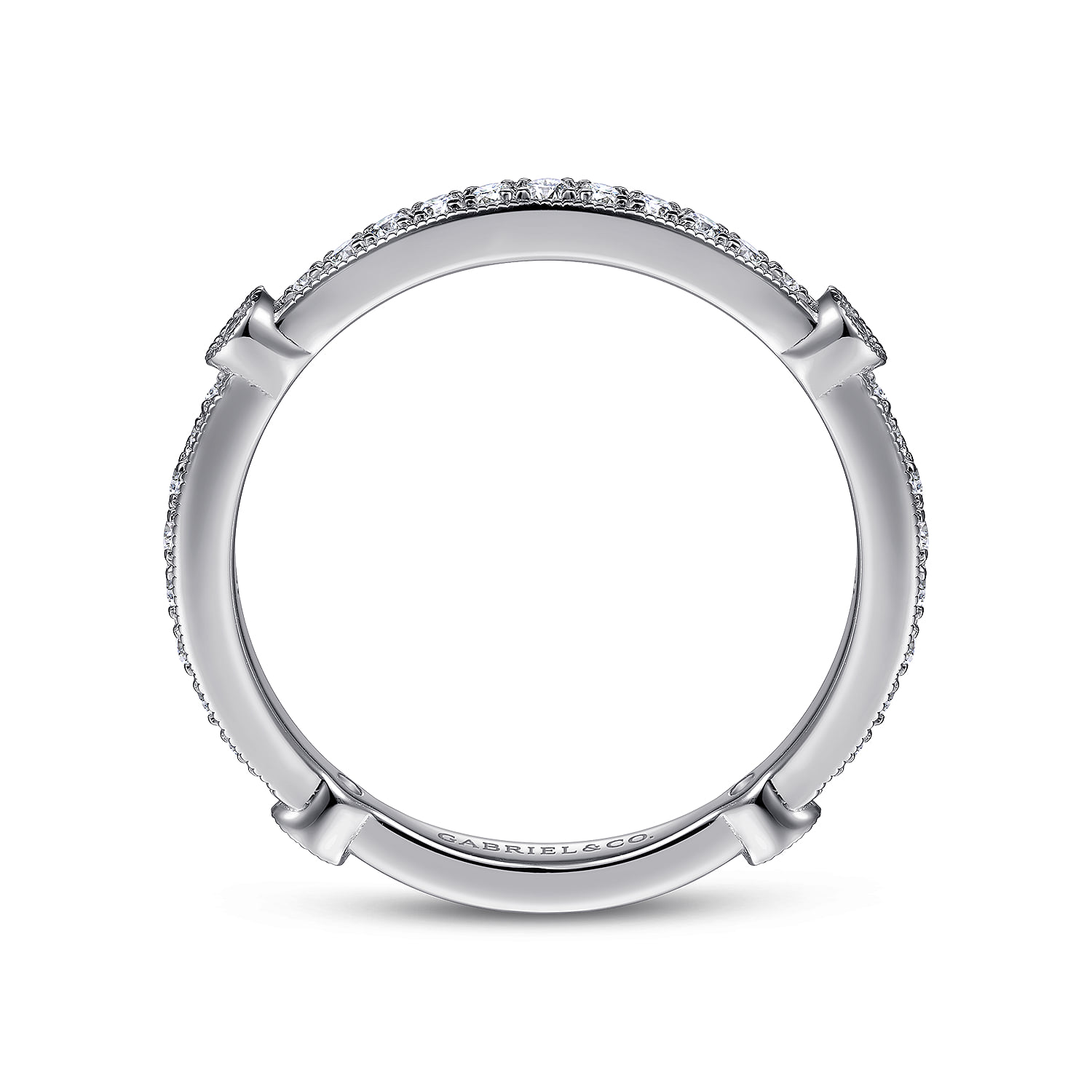 Matching Wedding Band in 14K White Gold, photograph 2