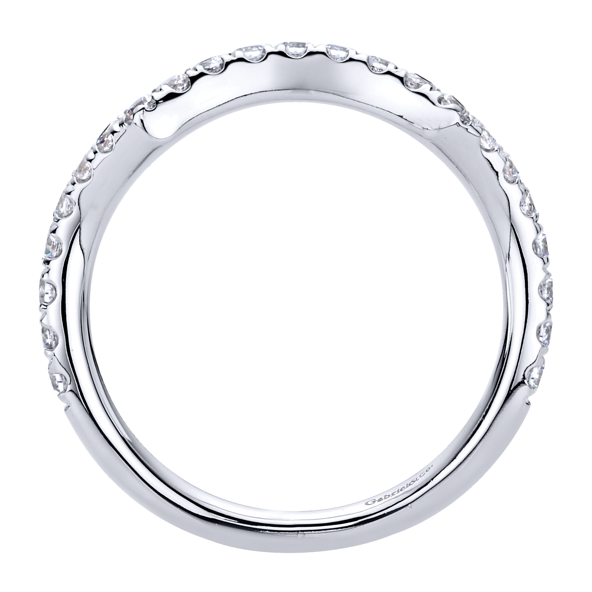 Matching Wedding Band in 14K White Gold, photograph 2