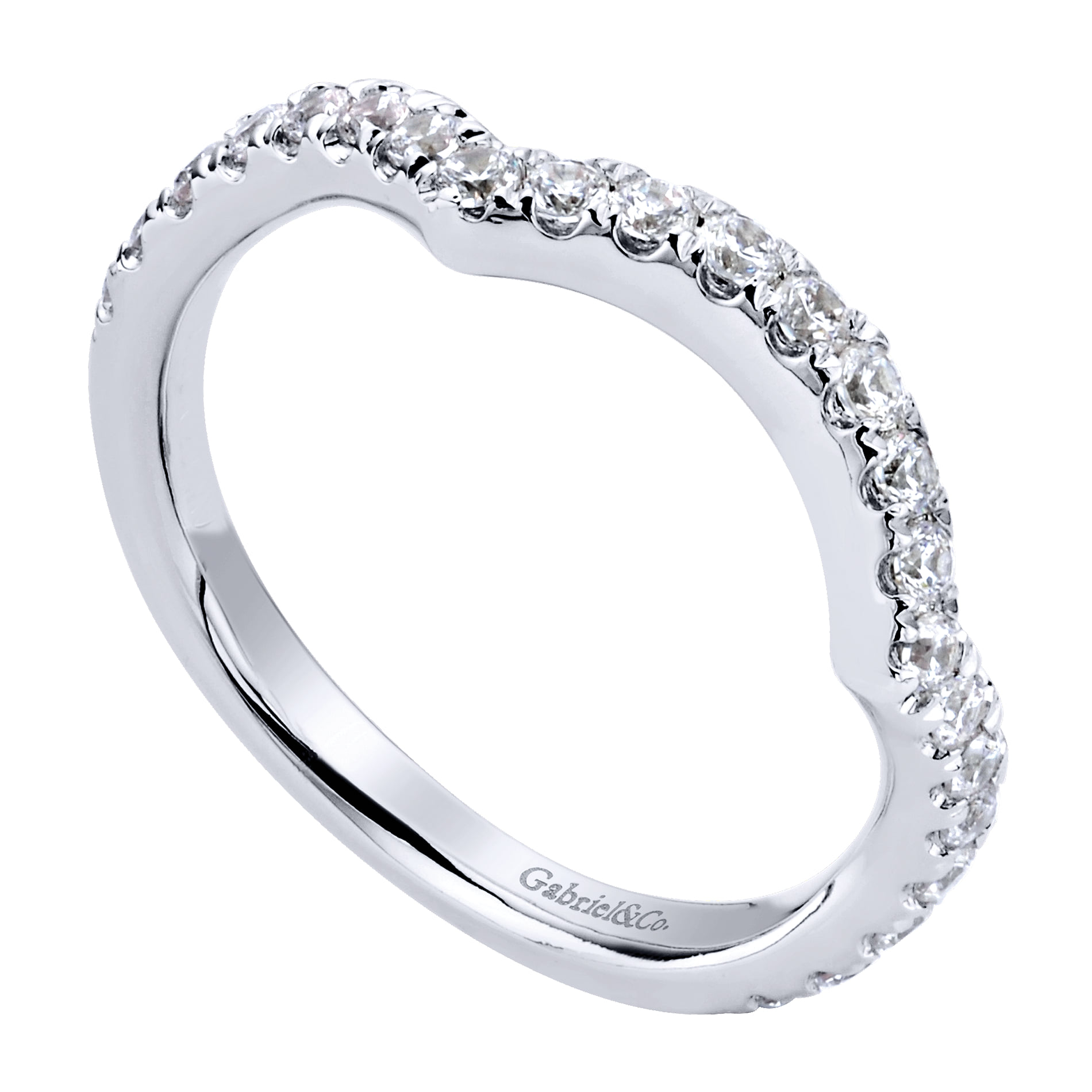 Matching Wedding Band in 14K White Gold, photograph 3