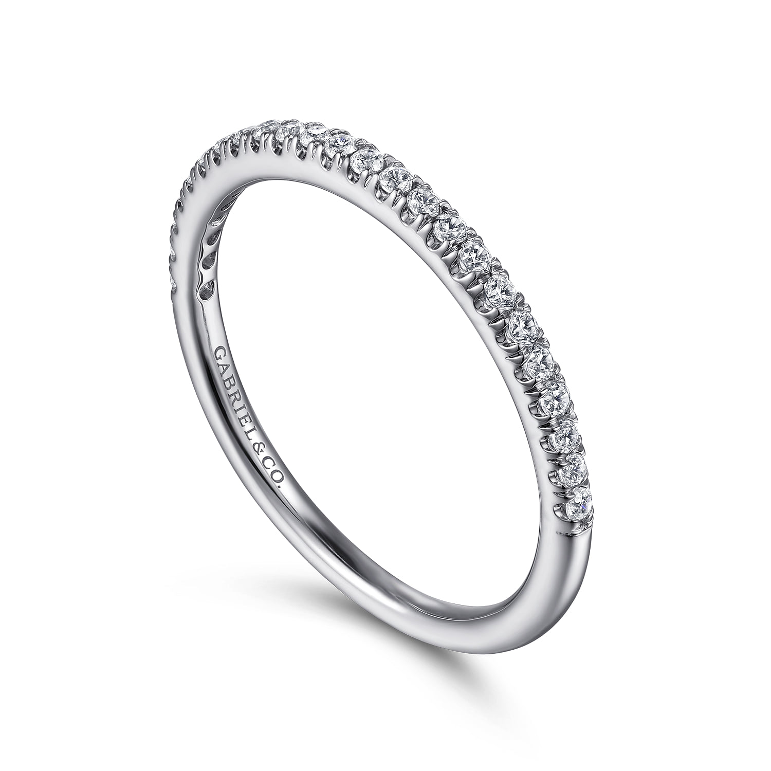 Matching Wedding Band in 14K White Gold, photograph 3