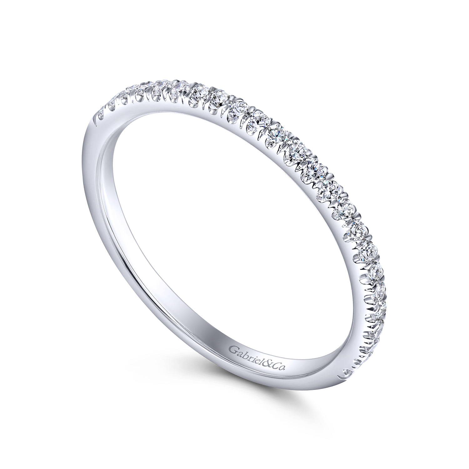 Matching Wedding Band in 14K White Gold, photograph 3