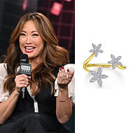  TV personality Carrie Ann Inaba wearing Gabriel NY at AOL Build Series