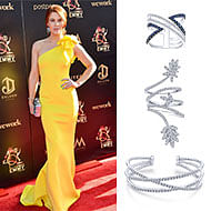 June 2019 Actress Courtney Hope wore Gabriel & Co. to the 46th Annual Daytime Emmy Awards