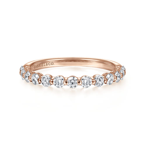 14K Pink Gold Diamond Ladies Ring 14K Pink Gold Diamond Ladies Ring