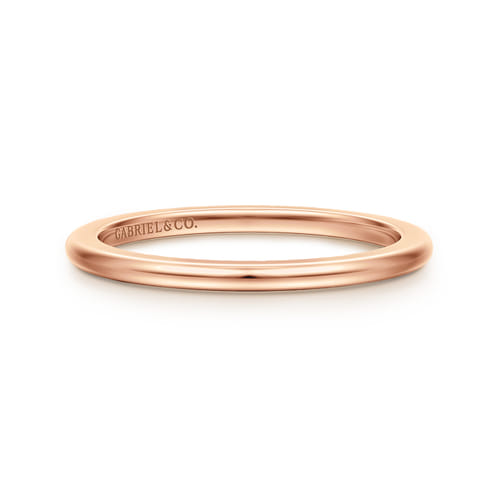14K Rose Gold 1.3mm Mini Spacer Band