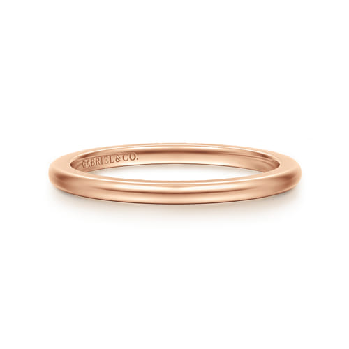 14K Rose Gold 1.5mm Mini Spacer Band