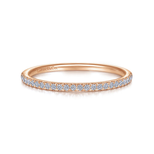 14K Rose Gold Anniversary Band