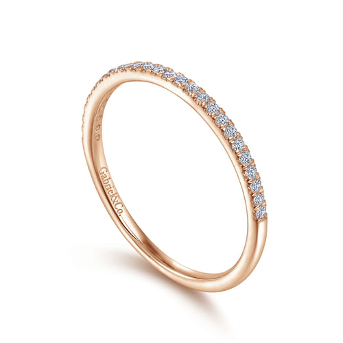 14K Rose Gold Anniversary Band