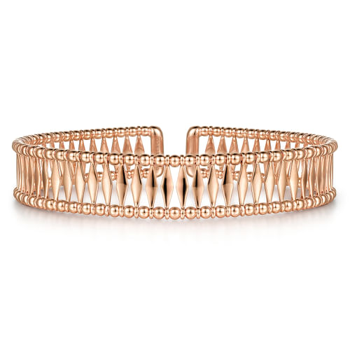 14K Rose Gold Bujukan Cuff Bracelet
