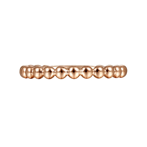 14K Rose Gold Bujukan Stackable Ring