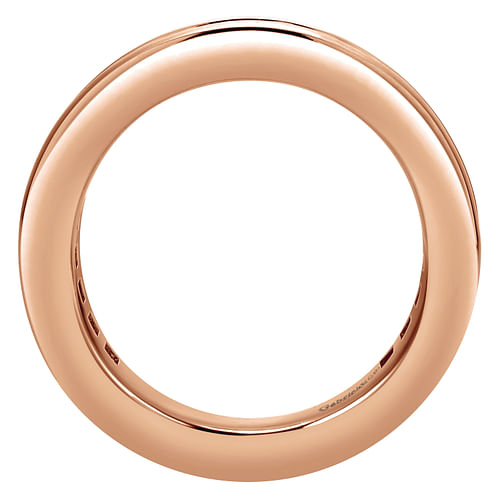 14K Rose Gold Channel Set Diamond Eternity Band