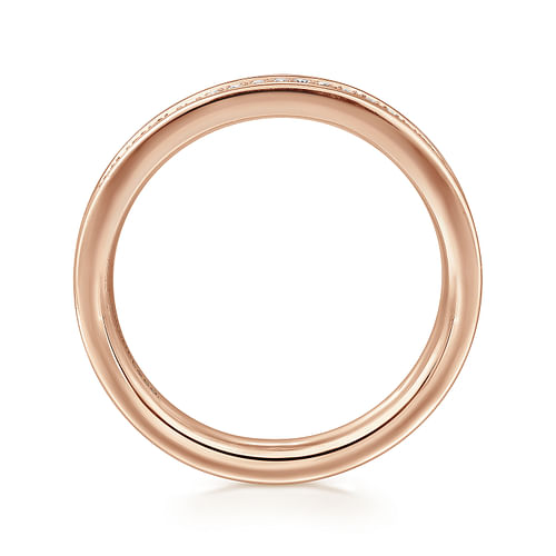 14K Rose Gold Channel Set Diamond Eternity Band