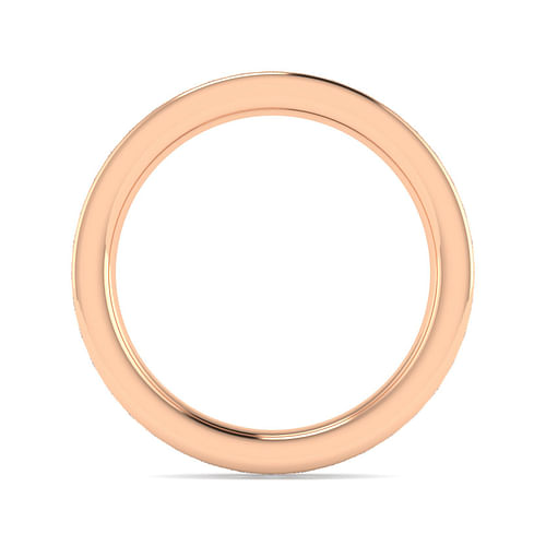 14K Rose Gold Channel Set Diamond Eternity Band