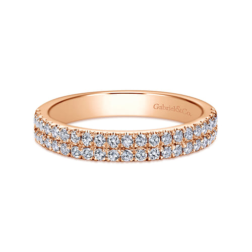 14K Rose Gold Diamond Anniversary Band 14K Rose Gold Diamond Anniversary Band