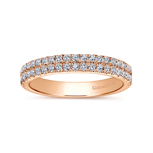 14K Rose Gold Diamond Anniversary Band 14K Rose Gold Diamond Anniversary Band