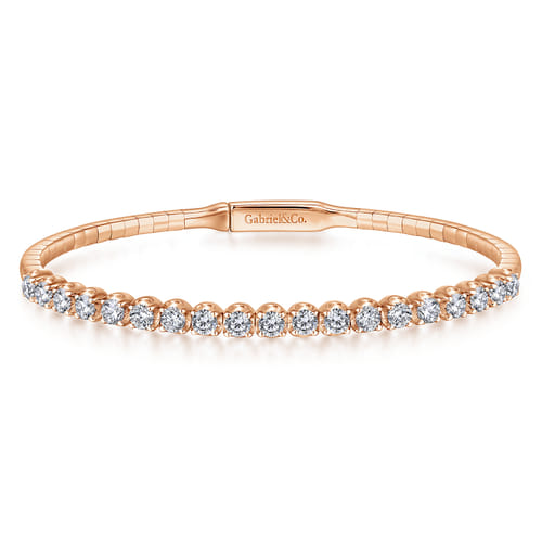 14K Rose Gold Diamond Bangle 14K Rose Gold Diamond Bangle