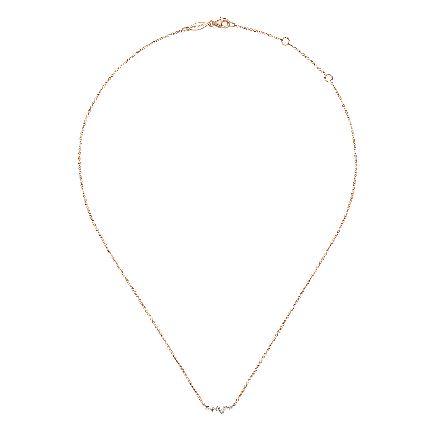 14K Rose Gold Diamond Constellation Necklace