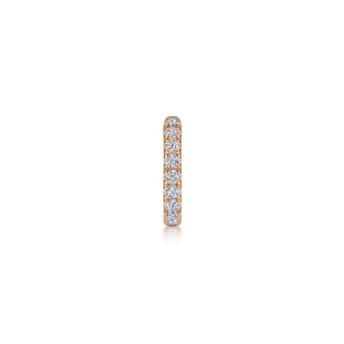 14K Rose Gold Diamond Cuff Earring