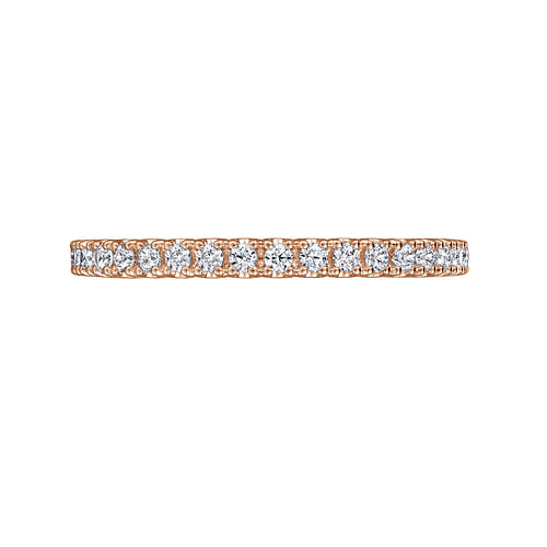 14K Rose Gold Diamond Eternity Band