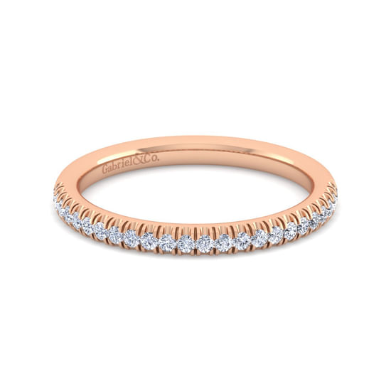 Gabriel - 14K Rose Gold Diamond Matching Wedding Band