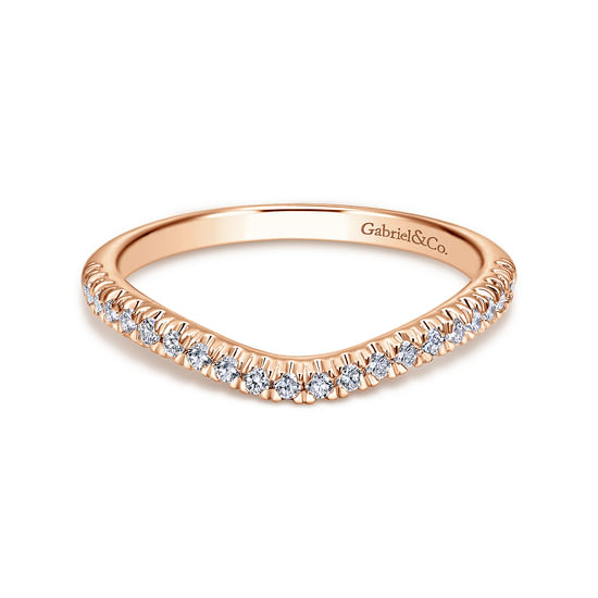 Gabriel - 14K Rose Gold Diamond Matching Wedding Band