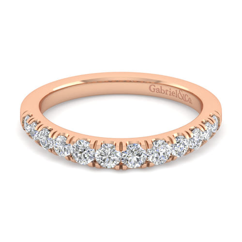14K Rose Gold Diamond Matching Wedding Band 14K Rose Gold Diamond Matching Wedding Band