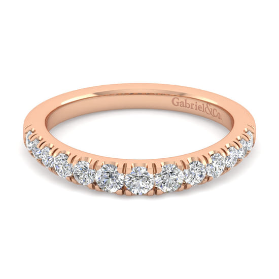 Gabriel - 14K Rose Gold Diamond Matching Wedding Band