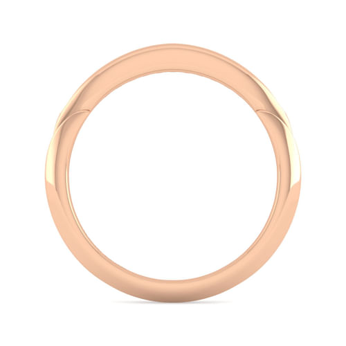 14K Rose Gold Diamond Matching Wedding Band