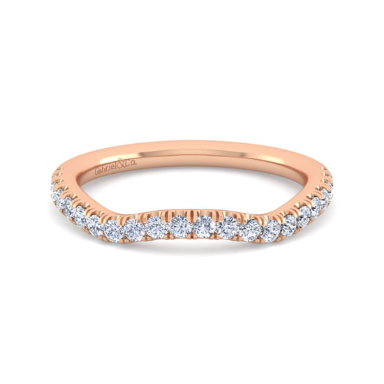 Gabriel - 14K Rose Gold Diamond Matching Wedding Band