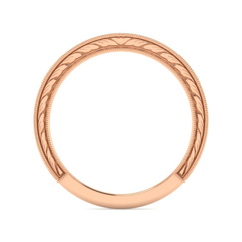 14K Rose Gold Diamond Matching Wedding Band