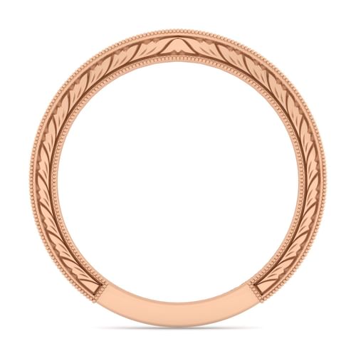 14K Rose Gold Diamond Matching Wedding Band