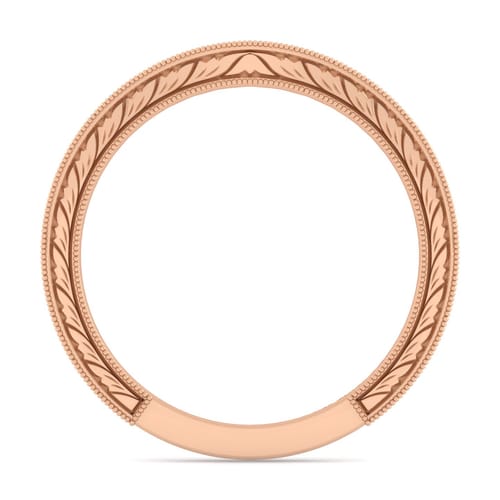 14K Rose Gold Diamond Matching Wedding Band