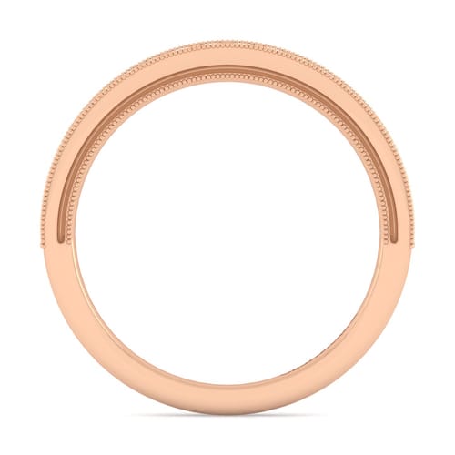14K Rose Gold Diamond Matching Wedding Band