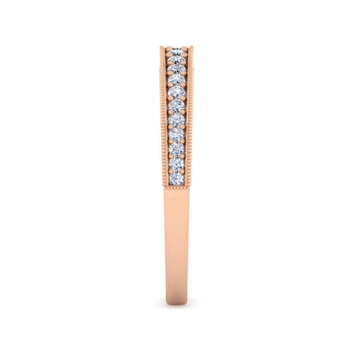 14K Rose Gold Diamond Matching Wedding Band 14K Rose Gold Diamond Matching Wedding Band