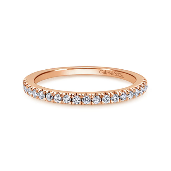 Gabriel - 14K Rose Gold Diamond Matching Wedding Band