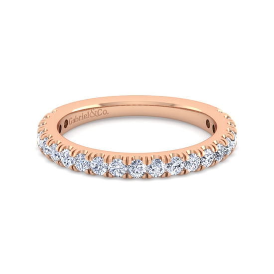 Gabriel - 14K Rose Gold Diamond Matching Wedding Band