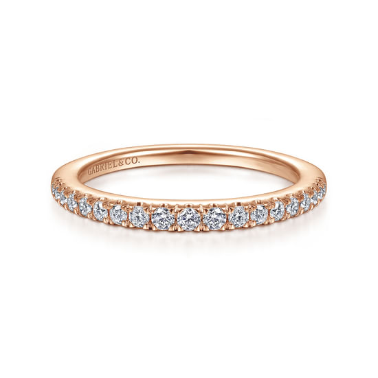 Gabriel - 14K Rose Gold Diamond Matching Wedding Band