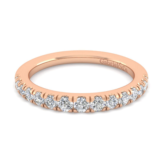 Gabriel - 14K Rose Gold Diamond Matching Wedding Band