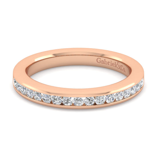 Gabriel - 14K Rose Gold Diamond Matching Wedding Band