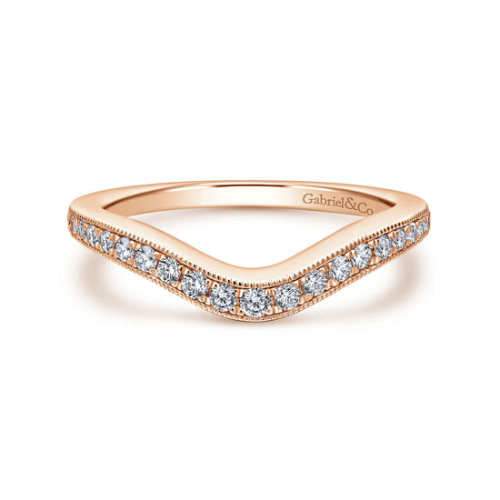 Gabriel - 14K Rose Gold Diamond Matching Wedding Band