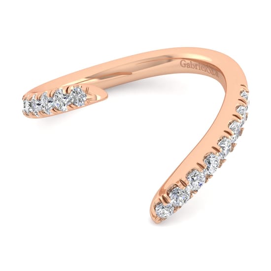 Gabriel - 14K Rose Gold Diamond Matching Wedding Band