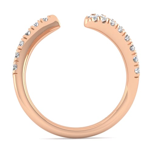 14K Rose Gold Diamond Matching Wedding Band
