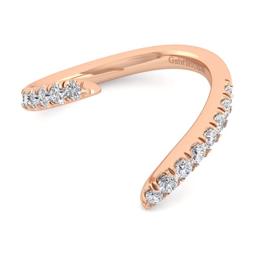 14K Rose Gold Diamond Matching Wedding Band 14K Rose Gold Diamond Matching Wedding Band