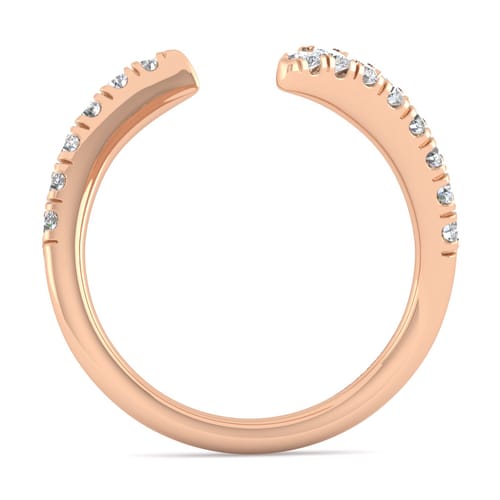 14K Rose Gold Diamond Matching Wedding Band